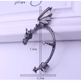 Queen Mother of Dragons Earring - 1 pcs Clip on Cuff - Non-pierced - Designify Guru Premium